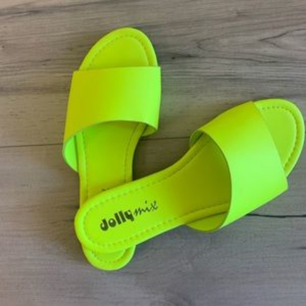 "CeCe" Slides - Neon Pink - Picture 5 of 6